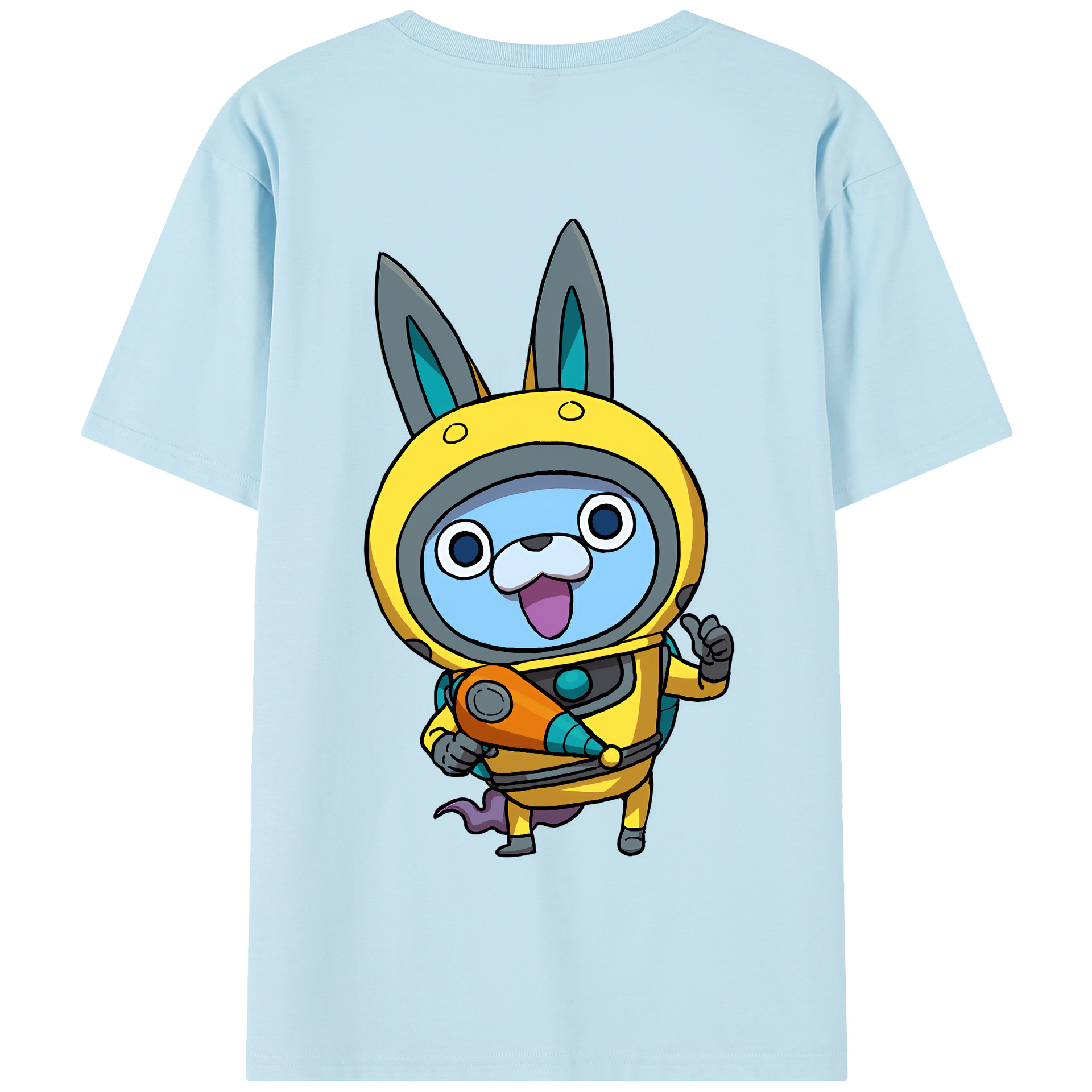 （画像用） 妖怪ウォッチ Yo-kai Watch 綿100％半袖Tシャツ（背面プリント）